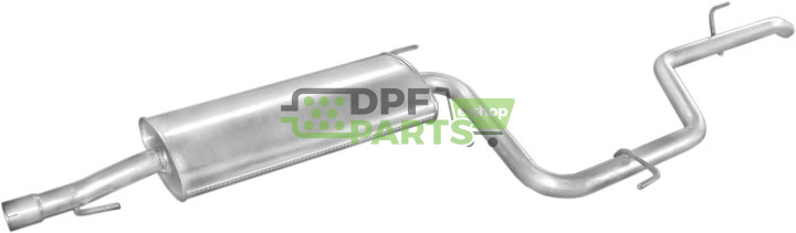 Koncový tlumič výfuku Mercedes Vito 110 CDi/ 112CDi/ V200/ V220 99-03, Polmo 13.172 A, OE 6384901315