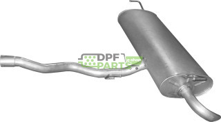 Koncový tlumič výfuku Nissan Qashqai 1.5 dCi Turbo Diesel, Polmo 15.51 A, OE 20100-JD500