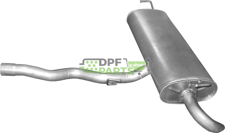 Koncový tlumič výfuku Nissan Qashqai 2.0 dCi Turbo Diesel, Polmo 15.52 A, OE 20100-JD700 20100-JD71A 20100-JD71B 20100-JD71C