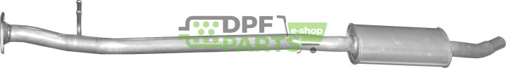 Střední tlumič výfuku Nissan Qashqai 1.6i 16V, Polmo 15.54 A, OE 20100-JD00A