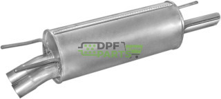 Koncový tlumič výfuku Opel Omega B 2.5I SDN  94-, Polmo 17.234 A, OE 5852839 5852933 90531655