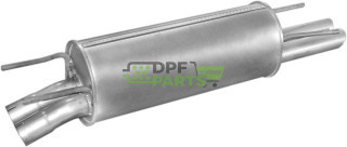 Koncový tlumič výfuku Opel Omega B 3.0i SDN kat  94-, Polmo 17.238 A, OE 5852841 5852934 90466788 90531656