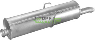 Koncový tlumič výfuku Peugeot 405 1.9i/MI16  87-92, Polmo 19.14 A, OE 172620 172631 172632