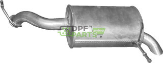 Koncový tlumič výfuku Peugeot 407 1.6 HDi/2.0 HDi TD 04/04-11/04, Polmo 19.16 A, OE 1730.A6