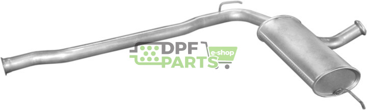 Střední tlumič výfuku Renault R21 1.7 kat SDN  89-94, Polmo 21.22 A, OE 7700796581