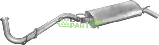 Koncový tlumič výfuku Renault Clio 1.0  1.1  90-96, Polmo 21.28 A, OE 7700797694