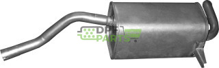 Koncový tlumič výfuku Renault Clio III 1.2i/1.4i 16V   Modus, Polmo 21.38 A, OE 8200385653 8200385655 8200385656