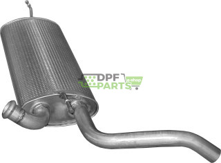 Koncový tlumič výfuku Renault Laguna III 1.5 dCi, Polmo 21.40 A, OE 201000007R