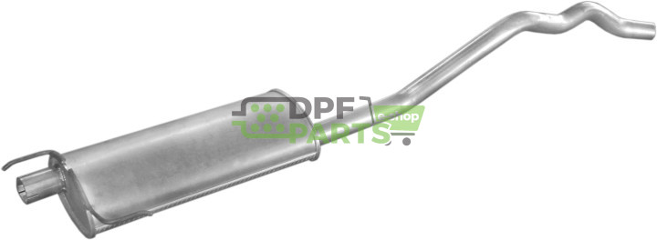Střední tlumič výfuku Renault Espace 2.0  2.1TD  2.2  2.9 -6V  91-96, Polmo 21.48 A, OE 6025101919 6025101920 6025107132 6025111
