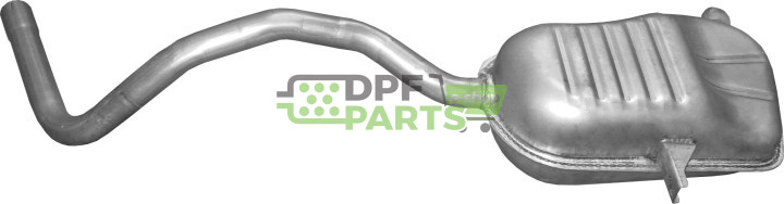 Koncový tlumič výfuku Renault Megane II/Scenic, Polmo 21.50 A, OE 8200189571 8200189575 8200276003