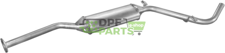 Střední tlumič výfuku Skoda Favorit 1.3i kat.  91-96, Polmo 24.07 A, OE 007590645 007590645G 115600511 6U0253401C