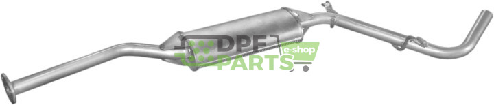 Střední tlumič výfuku Skoda Felicia 1.3i 10/94 -11/98, Polmo 24.09 A, OE 007590645 007590645G 115600511 6U0253401C