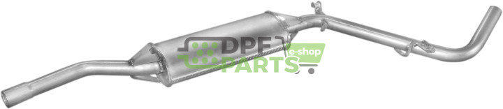 Střední tlumič výfuku Skoda Felicia 1.3i kat. 98-, Polmo 24.36 A, OE 6U0253401H