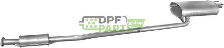 Střední tlumič Toyota Carina E 1.6i -16V kat. 92-95, Polmo 26.265 A, OE 174301A450