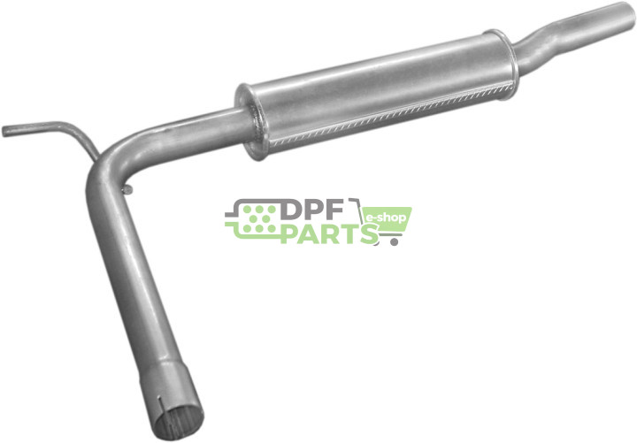 Střední tlumič výfuku VW Transporter 1.9D/2.4D 90-92, Polmo 30.229 A, OE 074253209A