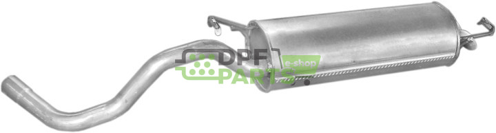 Koncový tlumič výfuku VW Golf IV 1.6i kat 97-/Audi A3 96-, Polmo 30.234 A, OE 1J6253609C