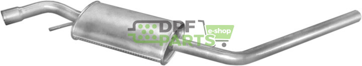 Střední tlumič výfuku VW Transporter 1.9TD-2,4D 96-, Polmo 30.236 A, OE 028253409R