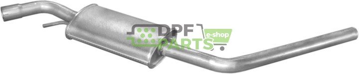 Střední tlumič výfuku VW Transporter T4 2.5TDi  96-, Polmo 30.238 A, OE 074253409P