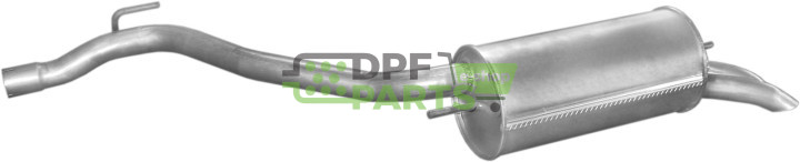 Koncový tlumič výfuku VW Transporter T4 2.5TDi  96-, Polmo 30.239 A, OE 074253609AL