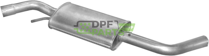 Střední tlumič výfuku VW Transporter T4 2.4D/2.5TDi 01/96-/05/98-, Polmo 30.240 A, OE 074253409P