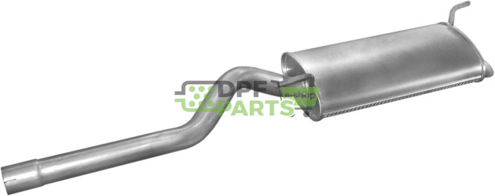 Koncový tlumič výfuku Seat Inca/VW Caddy 1.9 SDi 95- KAT, Polmo 30.243 A, OE 6K9253609B