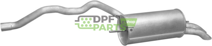 Koncový tlumič výfuku VW Transporter T4 Syncro 2.4 D 2.5 TDi, Polmo 30.263 A, OE 074253609AS