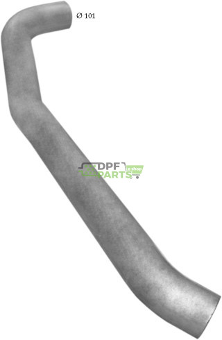 Výfuková trubice Mercedes 1831L, Polmo 69.28 A, OE 655.492.0814