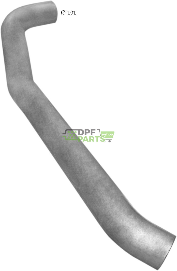 Výfuková trubice Mercedes 1831L, Polmo 69.28 A, OE 655.492.0814