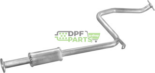 Střední tlumič výfuku Nissan Primera 90-93 1.6i kat, Polmo 15.87 A, OE 2030070J10 B030M70J1B