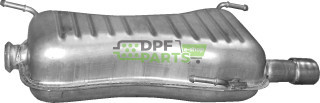 Koncový tlumič výfuku Peugeot 306 1.8i 16V/ 2.0i 16V 93-02, Polmo 19.56 A, OE 1726.F6 1726.W1