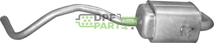 Koncový tlumič výfuku Renault Megane III 1.5 dCi, Polmo 21.60 A, OE 203000026R