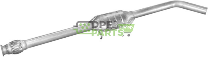 Střední tlumič výfuku Renault Megane 1.6i Coupe kat  95-99, Polmo 21.68 A, OE 7700844690