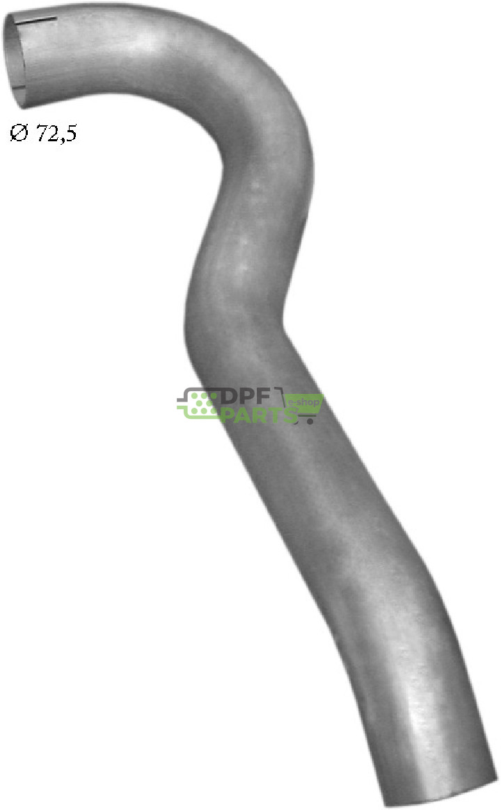 výfuková trubka Mercedes Vario, Polmo 69.39 A, OE 668.492.4604