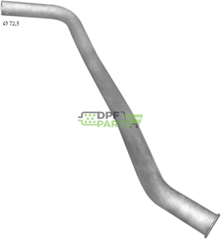 výfuková trubka Mercedes 1636 dl, Polmo 69.44 A, OE 621.492.3504
