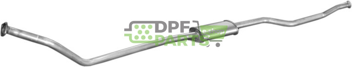 Střední tlumič výfuku Citroen Xantia 1.9D 93-96, Polmo 04.61 A, OE 1705.57