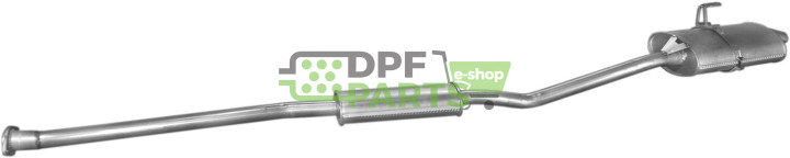 Střední tlumič výfuku Toyota Picnic 2.0 -16V 09/96-01, Polmo 26.276 A, OE 17430-YZZ4G