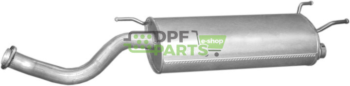 Střední tlumič výfuku Toyota Land Cruiser 4.2 Turbo Diesel 06-, Polmo 26.296 A, OE 1740317160