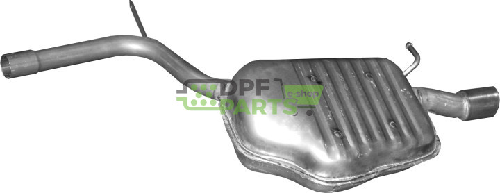 Koncový tlumič výfuku Audi A4 1.8, Polmo 01.46 A, OE 8E0253609BL 8E0253609JQ