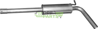 Střední tlumič výfuku Seat Ibiza / Skoda FAbia / VW POLO 1.4, Polmo 24.78 A, OE 6R0253209C 6R0253209N