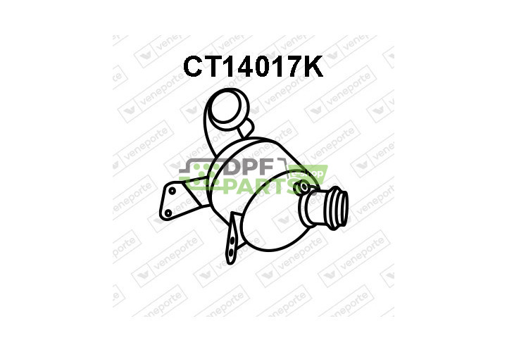 Katalizator CITROËN / FIAT / PEUGEOT - 1399826080 1614073880 1640278980