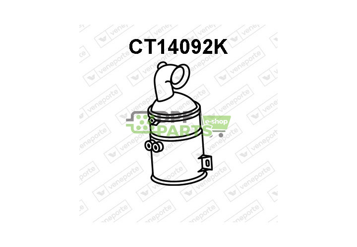 Katalizator CITROËN / FIAT / PEUGEOT / TOYOTA - 1607237080 1610579080 1610579180