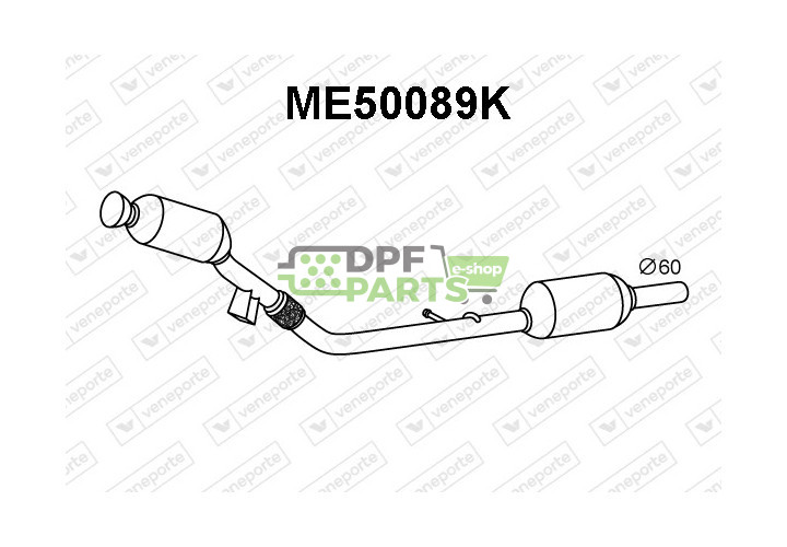 Katalizator MERCEDES - 6394900081  
