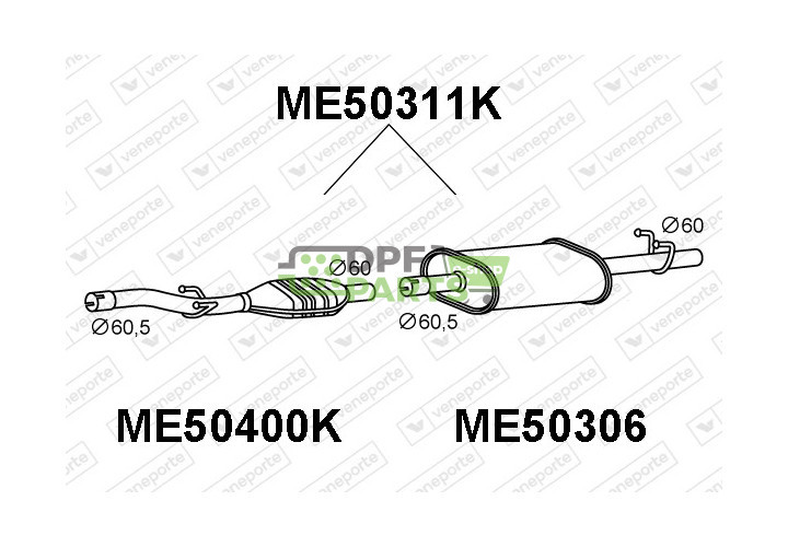 Katalizator MERCEDES - 9014901819 9014902819 