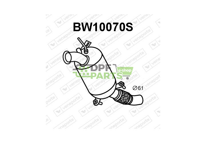 Filtry cząstek stałych DPF BMW - 18307800704 18307812283 18307812285