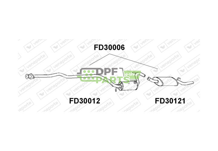 Tlumič FORD - 50118841 6170919+6181071 