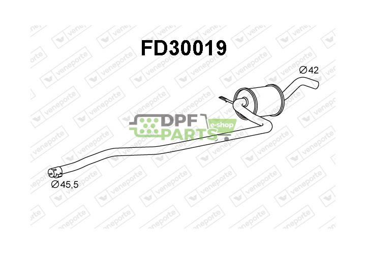 Tlumič FORD - 1030386 1030389 1030398