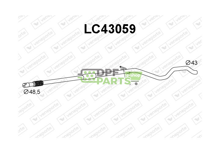 Tlumič CHRYSLER / LANCIA - 52090901 52151483 