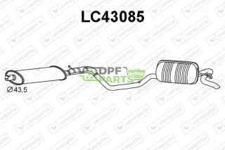 Tlumič LANCIA - 46430880 46470184 46471342
