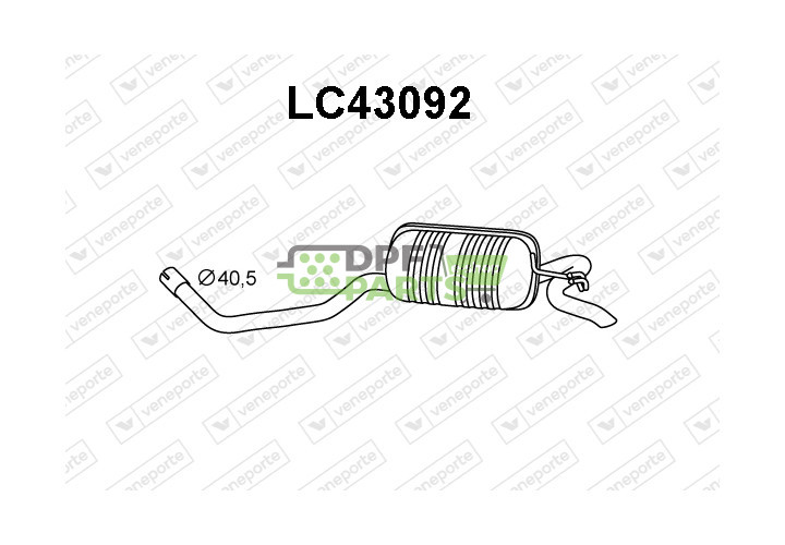 Tlumič LANCIA - 46430880 46470184 46471342