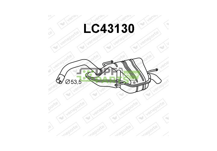 Tlumič LANCIA - 46750052 46750053 46750055
